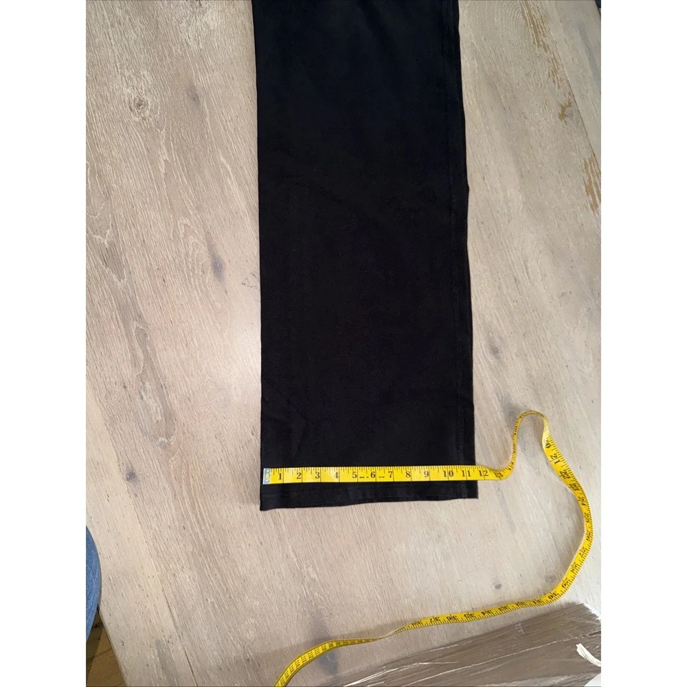 Chicos Black Wide Leg High Rise Crop Pants Women's Size 0P‎
